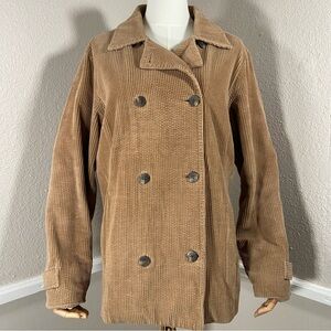 Vintage LL Bean Corduroy Jacket Tan Brown Size Medium